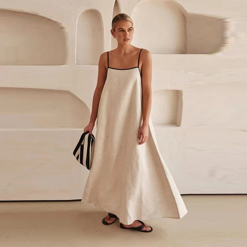 Sukienka maxi bez rękawów Rosea Flowing