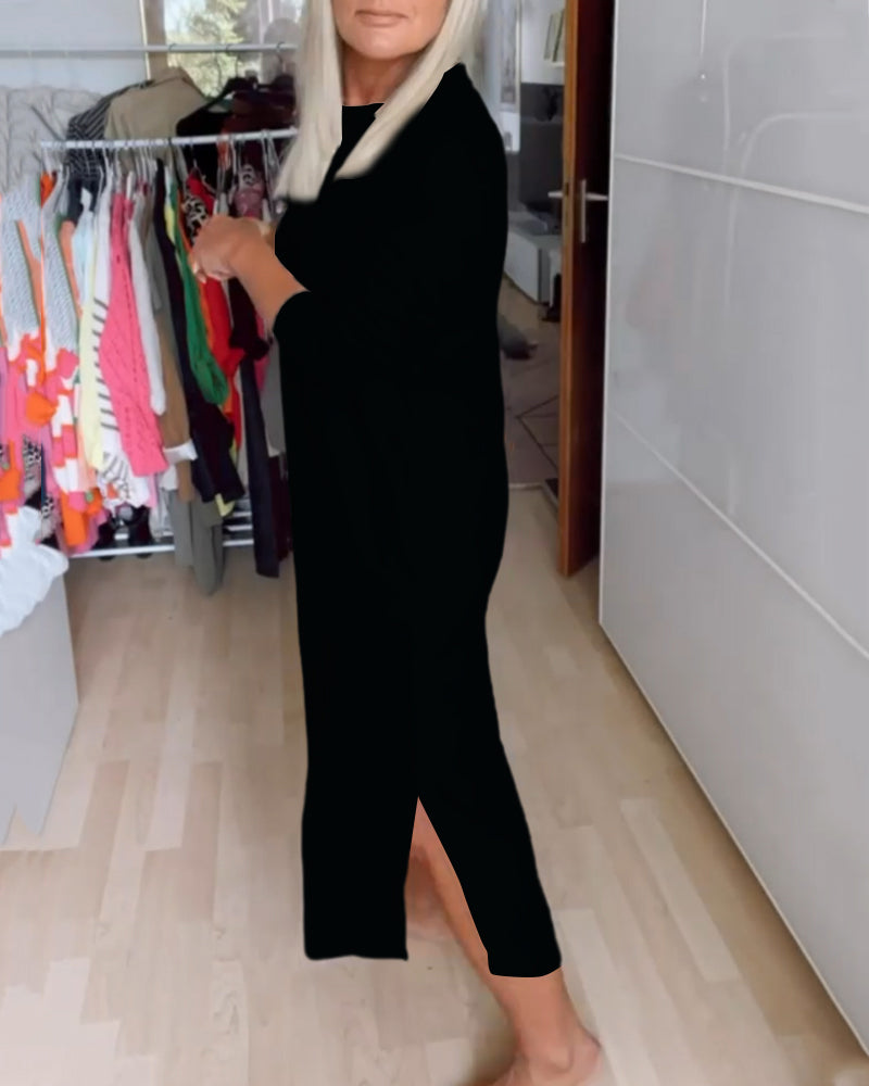 Elira - Casualowa sukienka ze swetrem