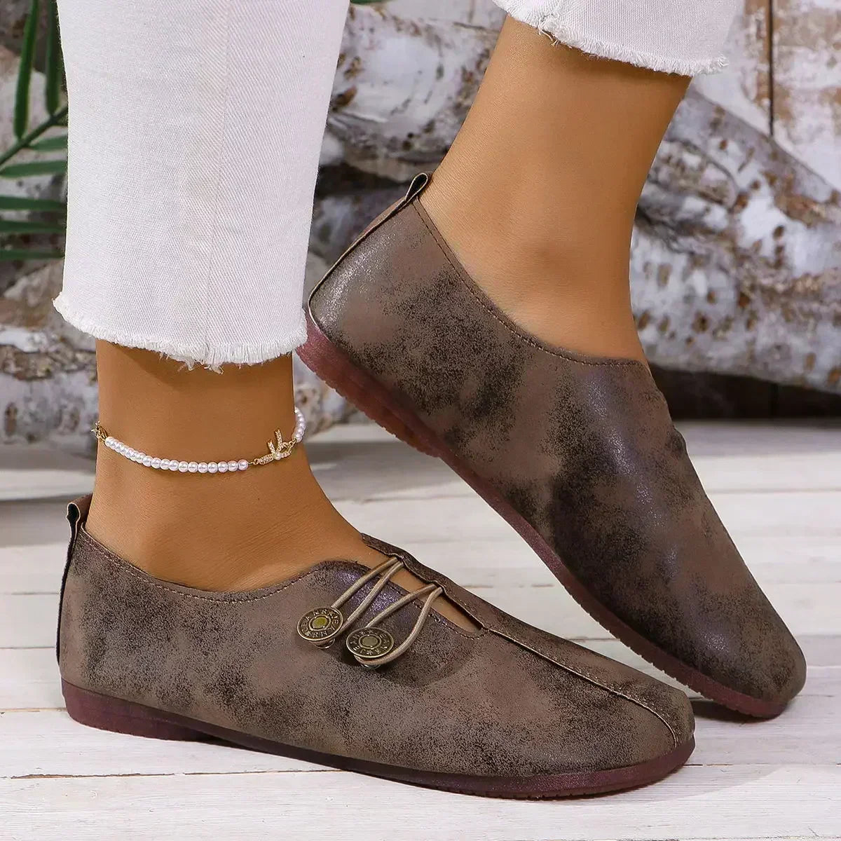 Lydia Ortopedyczne buty domowe z miękkiej zamszu dla kobiet