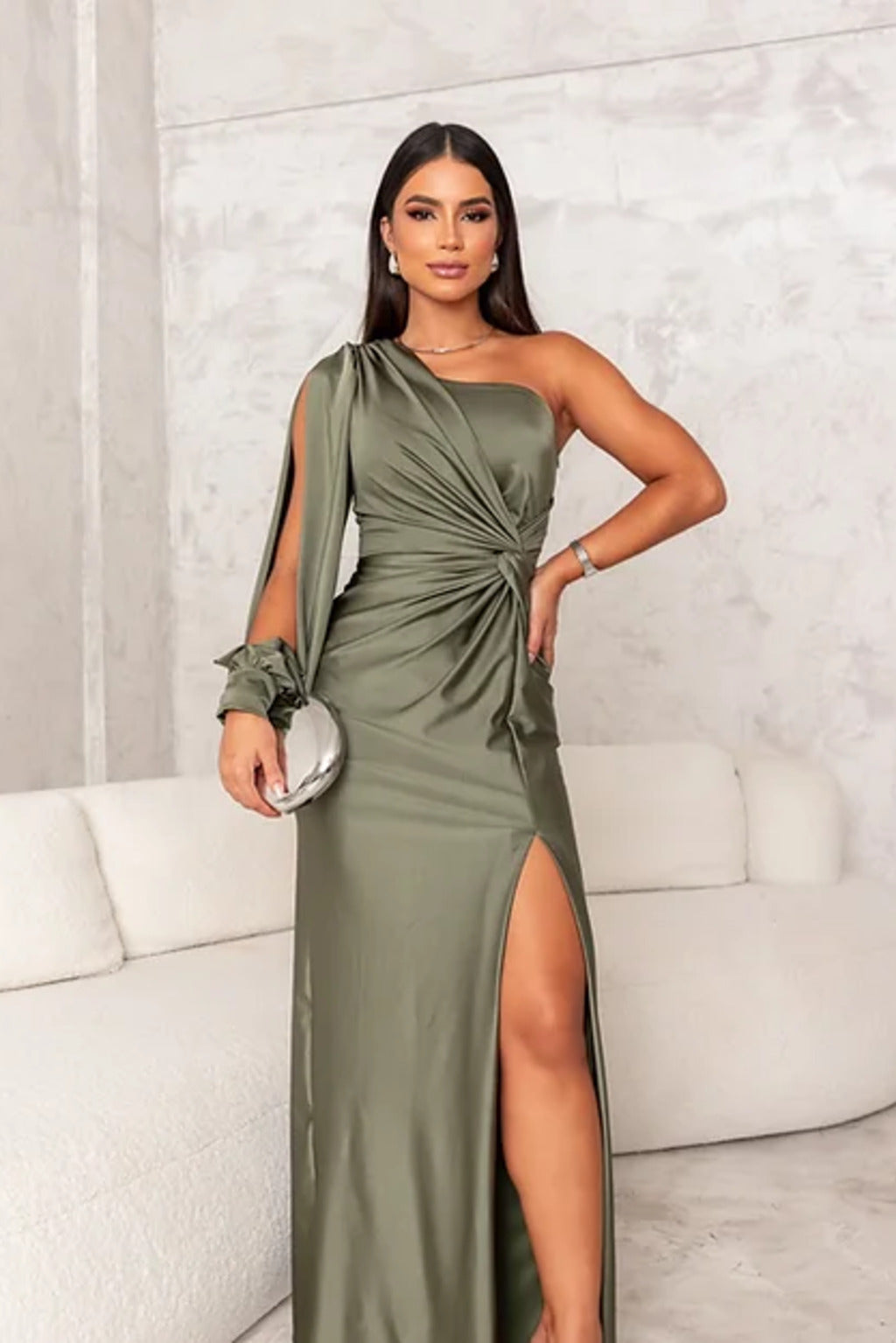 Lucia - Satynowa sukienka Valentina