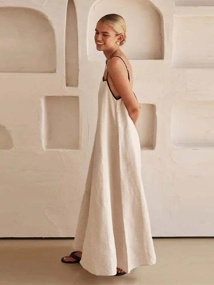 Sukienka maxi bez rękawów Rosea Flowing