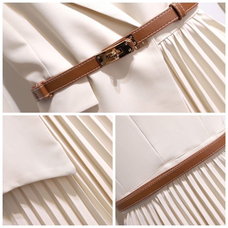 Isolde - Sukienka marynarska z paskiem