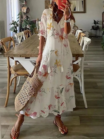 Dianna™ - Sukienka Boho z Zakryciem Brzucha