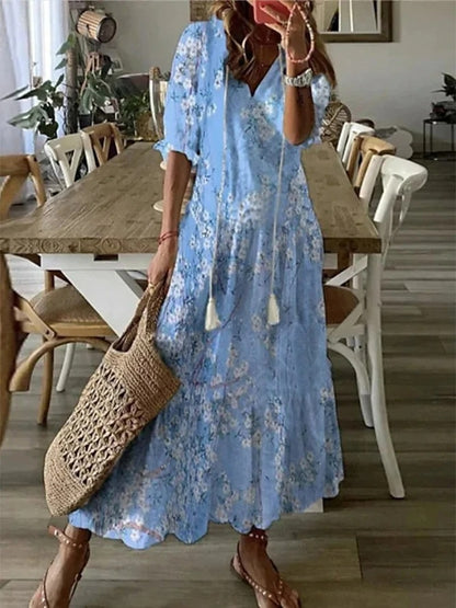 Dianna™ - Sukienka Boho z Zakryciem Brzucha