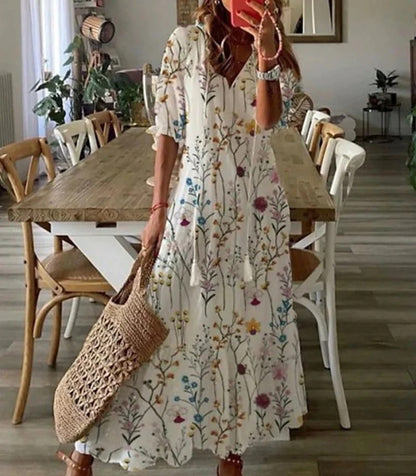 Dianna™ - Sukienka Boho z Zakryciem Brzucha