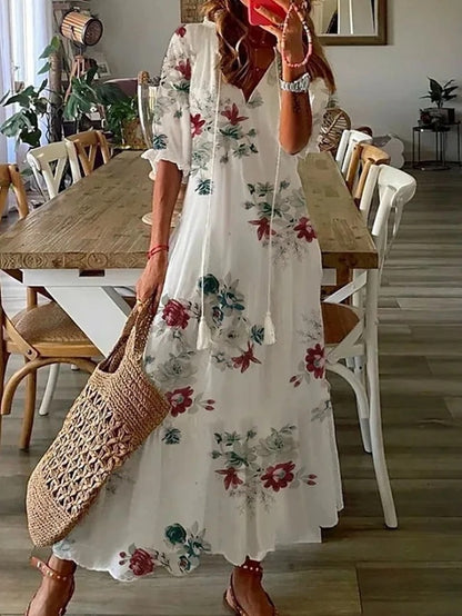 Dianna™ - Sukienka Boho z Zakryciem Brzucha