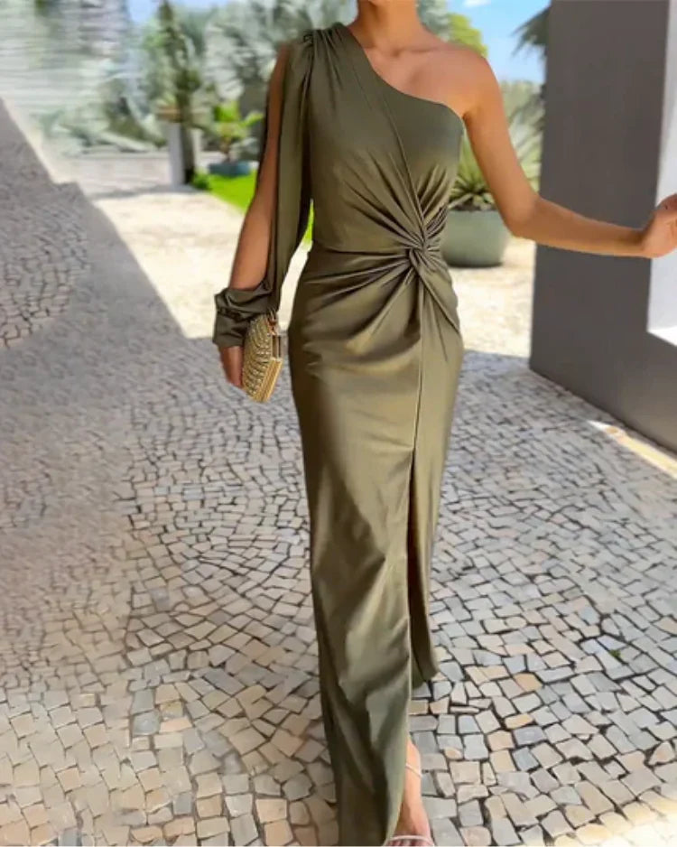 Wieczorowa sukienka Rosea na jedno ramię