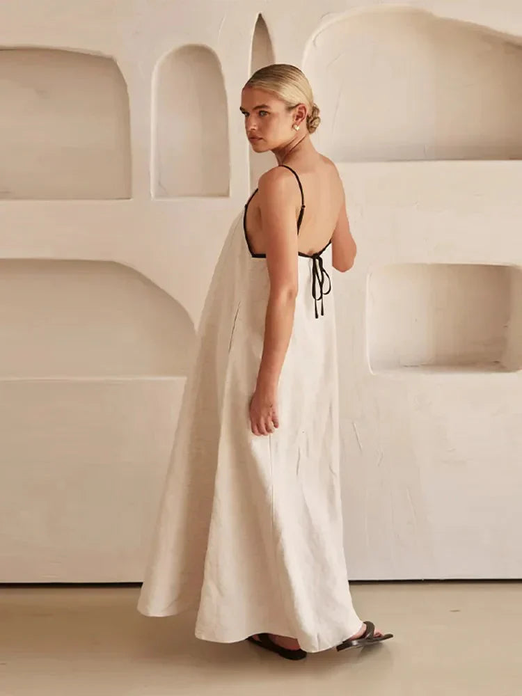 Sukienka maxi bez rękawów Rosea Flowing