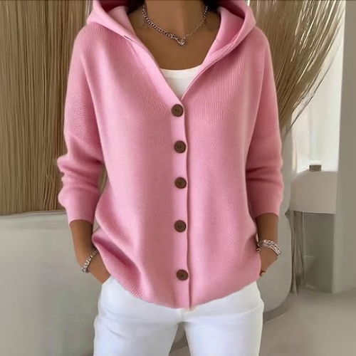 Nylah – Bluza z kapturem i guzikami