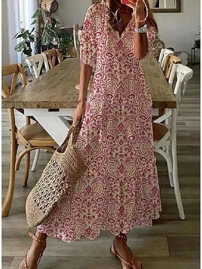 Dianna™ - Sukienka Boho z Zakryciem Brzucha